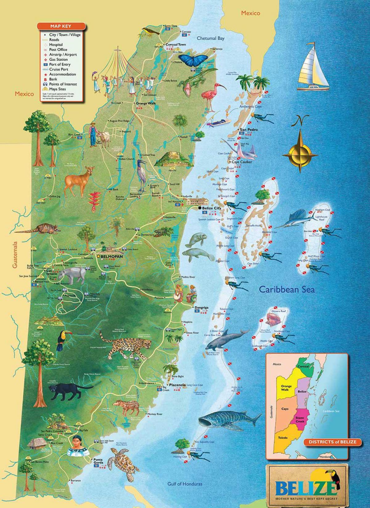 Belize port karta