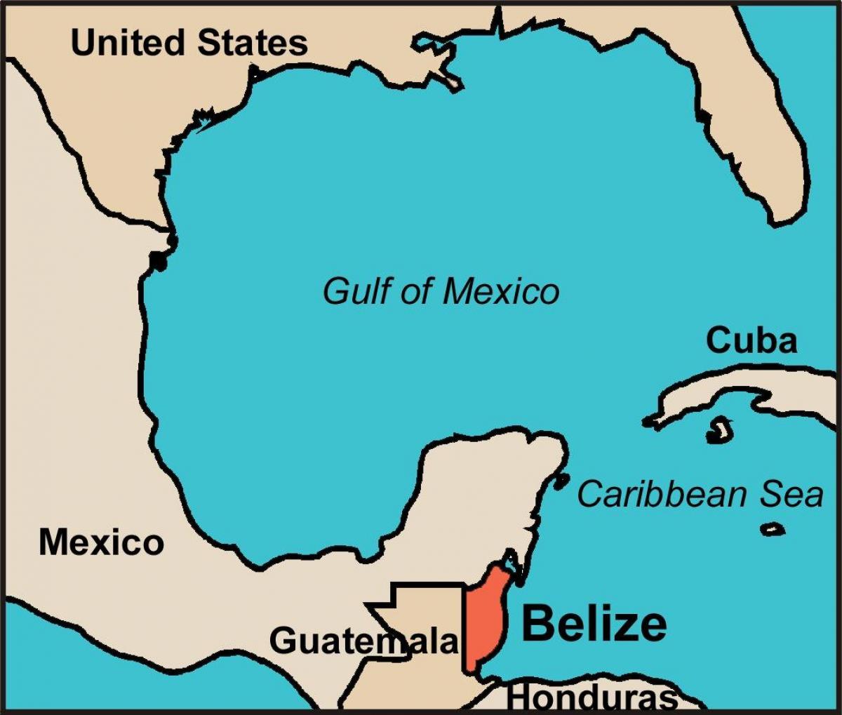 Belize land karta