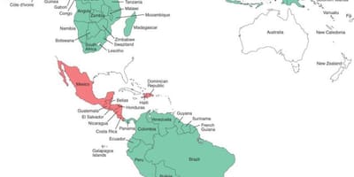 Karta Belize malaria 