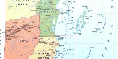 Belize city Belize karta