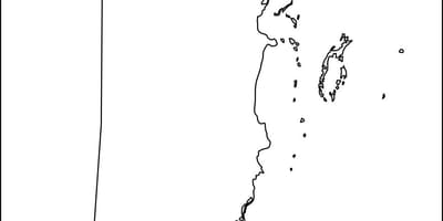 Karta över tomma Belize